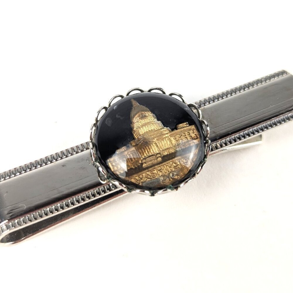 Vintage Washington DC Men's Silver Tie Clip - Picture 4 of 6